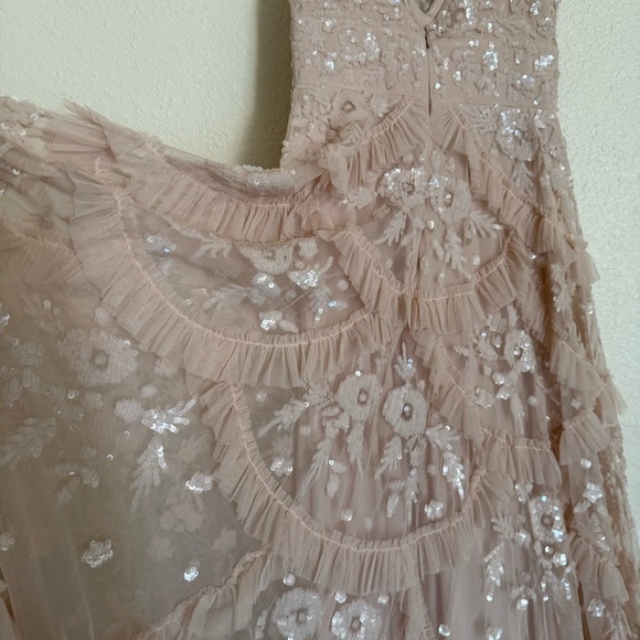 MAC DUGGAL | SEQUINED SCALLOP RUFFLE TIERED V NECK GOWN #9162 - Picture 16 of 16